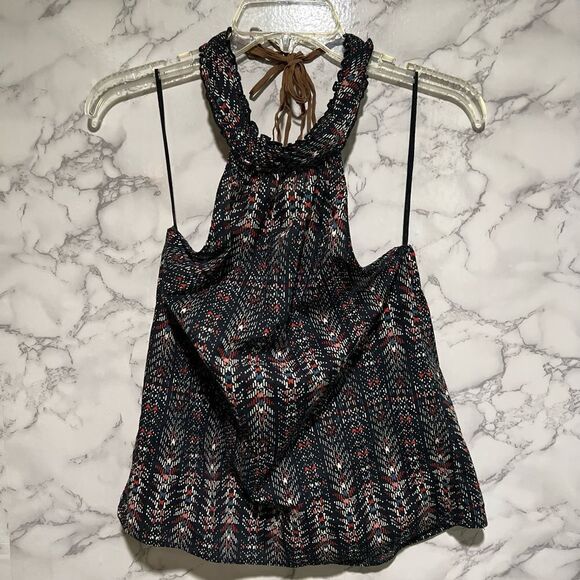 Zara Multi-color print Halter Top - Picture 1 of 6